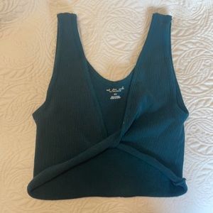 Out from under twist front crop top